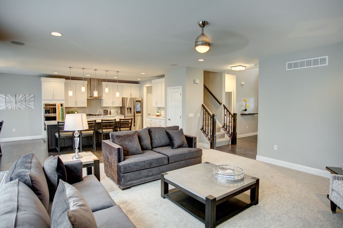 Remington open concept, main living area